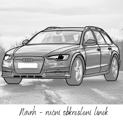 nákres audi a6